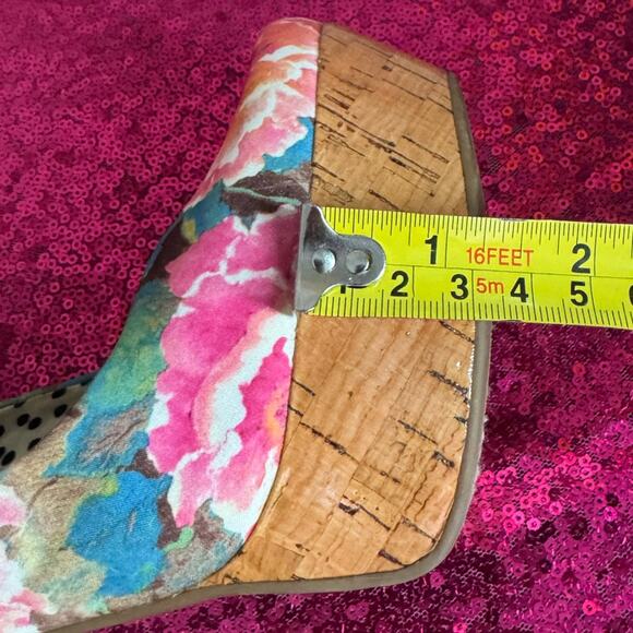 🌺JESSICA SIMPSON🌸 Bright Floral Platform Heels (Size 6.5) - Picture 12 of 16